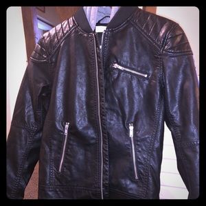 Boys H&M "Leather" Jacket w/Hood